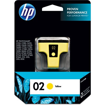 Cartucho Hp 02 Amarelo C8773WL Original