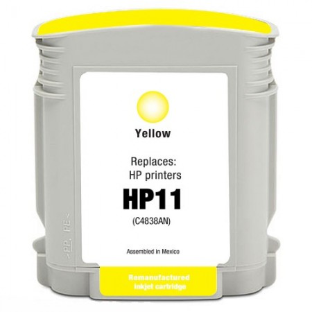 Cartucho Compatível Hp 11 Amarelo C4838A