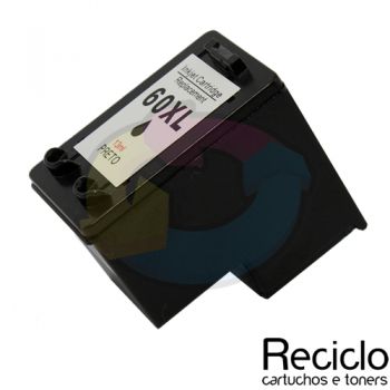 Cartucho Compatível Hp 60XL Preto CC641WB
