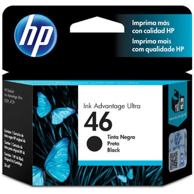 Cartucho Hp 46 Preto CZ637AL Original