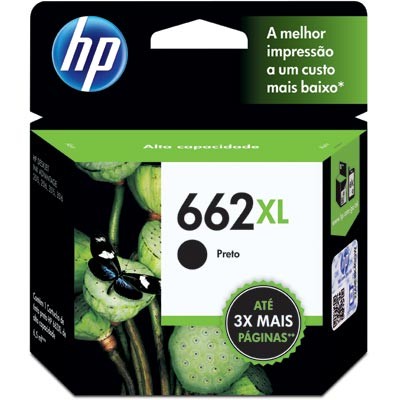 Cartucho Hp 662XL Preto CZ105AB Original