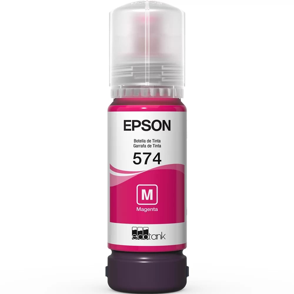 Garrafa de Tinta Epson 574 Magenta T574320AL Original