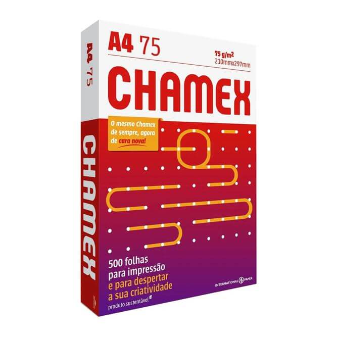 Papel Sifite A4 75g, 500 folhas 210×297 Chamex