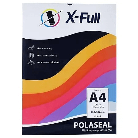 Plástico Para Plastificação A4 | Polaseal | 0,5 100 unid X-Full