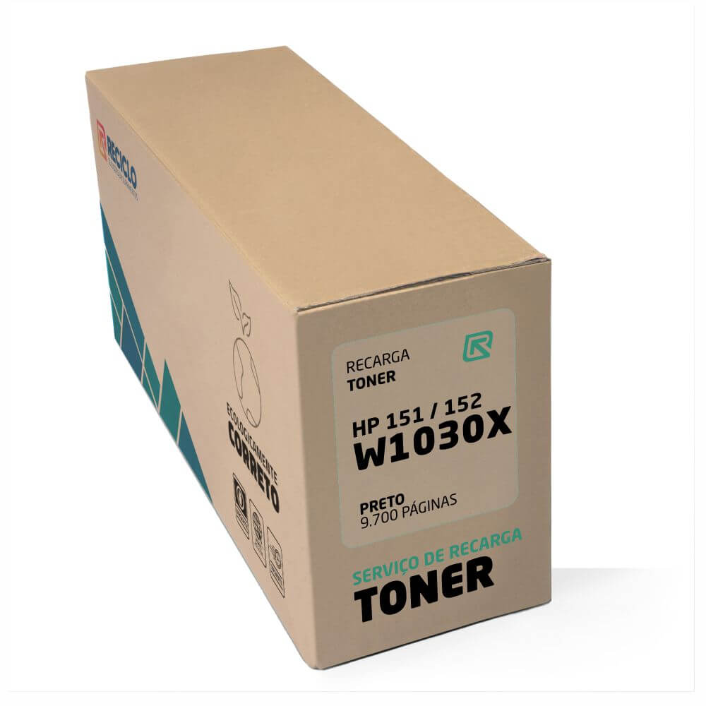 Recarga Toner Hp 151X – 152 Preto W1030X 9,7K