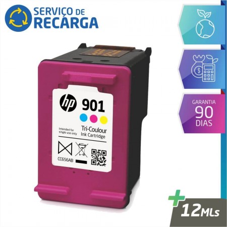 Recarga Cartucho Hp 901 Color – CC656AL