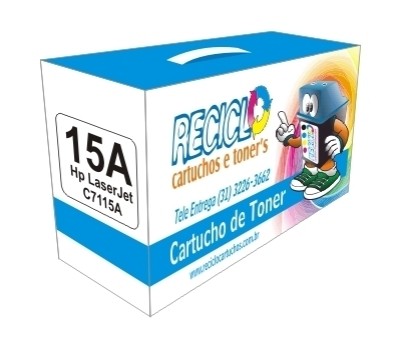 Recarga Toner Hp 15A Preto – C7115A 2,5K