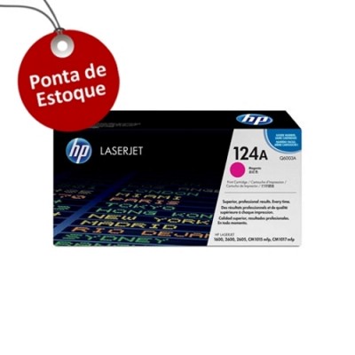 Toner Hp 124A Magenta Q6003A Original (Ponta de Estoque)