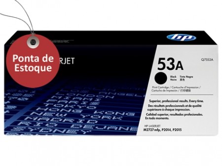 Toner Hp 53A Preto Q7553A Original (Ponta de Estoque)