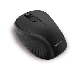 Mouse Sem Fio Wave Conexão Usb 1200dpi 3 Botões Ergonômico Preto – MO212