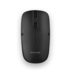 Mouse Sem Fio Light Conexão Usb 1200dpi 3 Botões Design Slim Preto – MO285