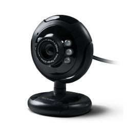 Webcam Standard 480p 30Fps Led Noturno c/ Botão Snapshot Microfone Conexão Usb Preto – WC045