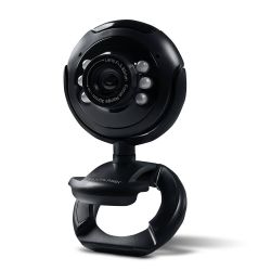 Webcam Standard 480p 30Fps Led Noturno c/ Botão Snapshot Microfone Conexão Usb Preto – WC045