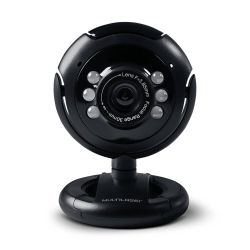 Webcam Standard 480p 30Fps Led Noturno c/ Botão Snapshot Microfone Conexão Usb Preto – WC045