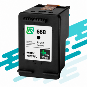 Cartucho Hp 668 Preto- 7FP37VL Renew